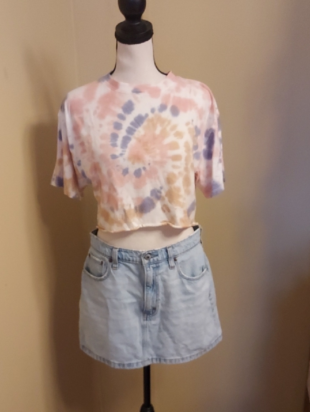 Abercrombie & Fitch Light Blue Denim High Rise Mini Skirt - Picture 6 of 6